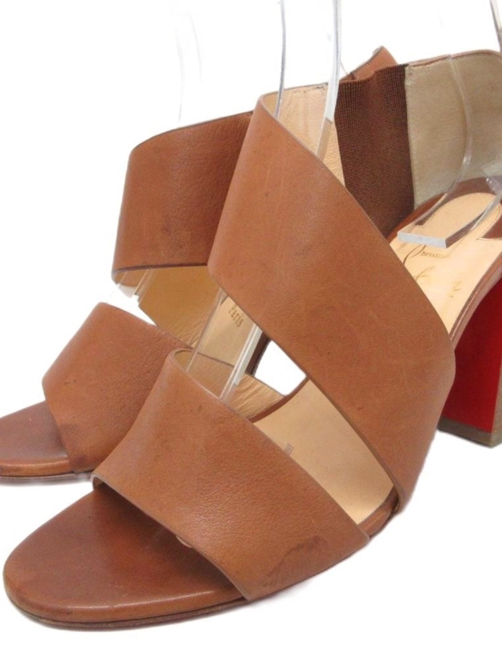 Christian Louboutin Fibi Cuoio 85mm Brown Leather Pumps Heels EU 37